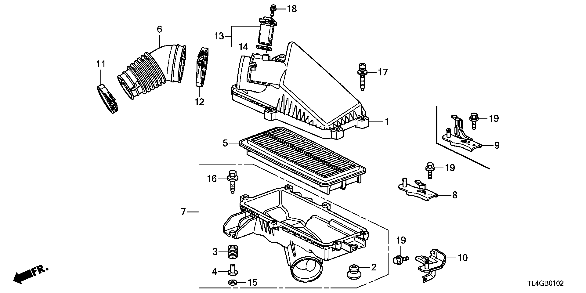 Honda 17220-RL0-G00 - Hava filtri furqanavto.az