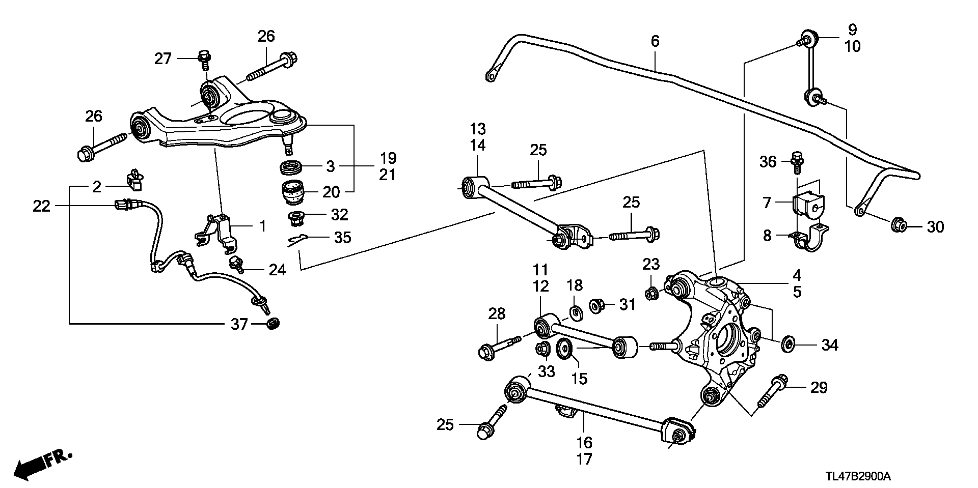 Honda 57470-TL1-G01 - Sensor, təkər sürəti furqanavto.az