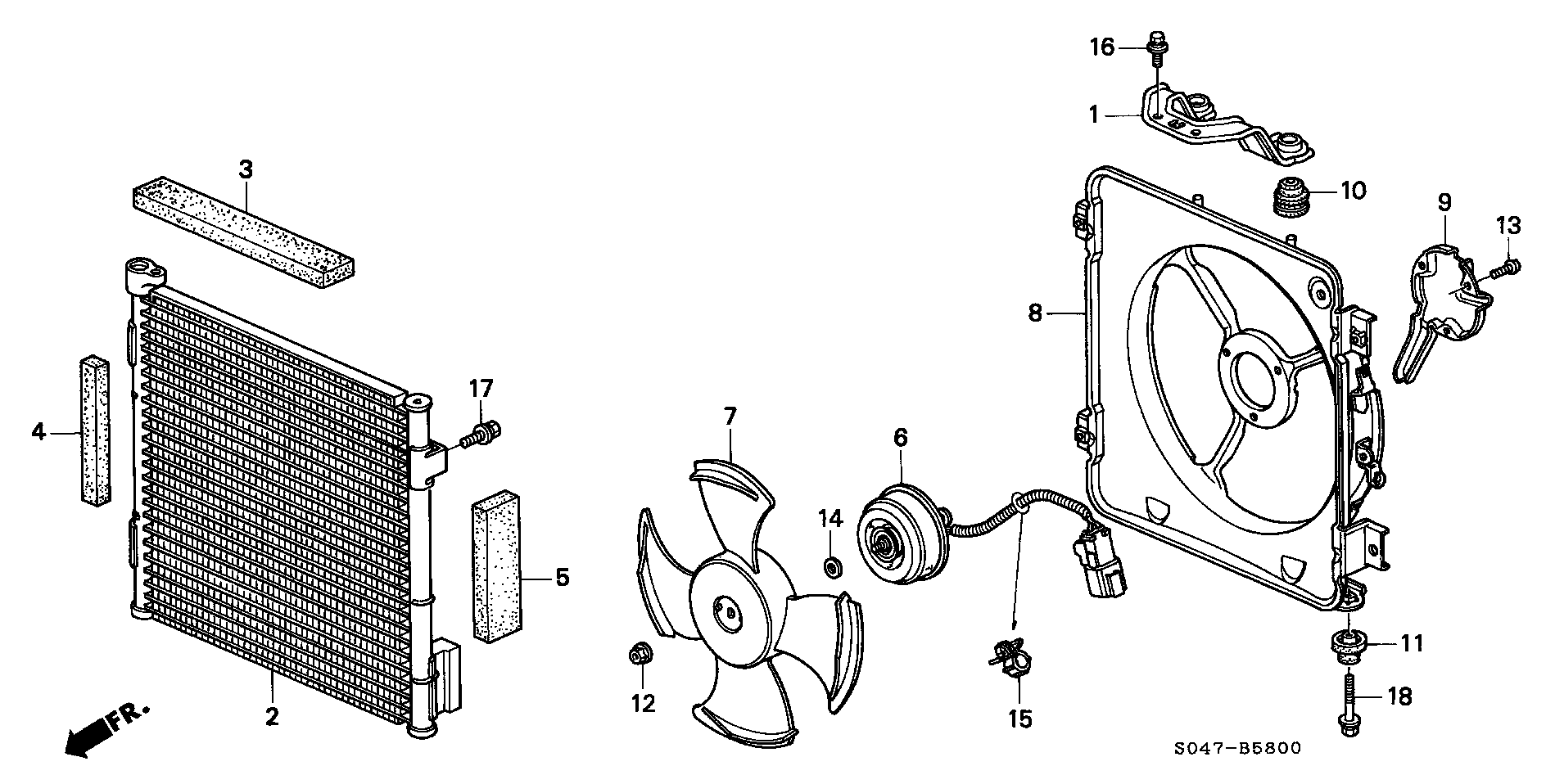 Honda 80 110 S01 A11 - Kondenser, kondisioner furqanavto.az