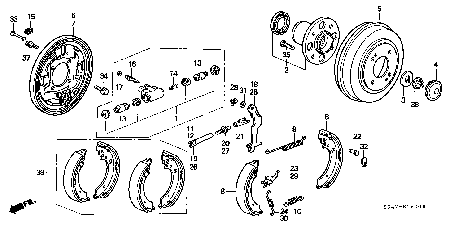 Honda 43153-ST0-J01 - Əyləc Başlığı Dəsti furqanavto.az