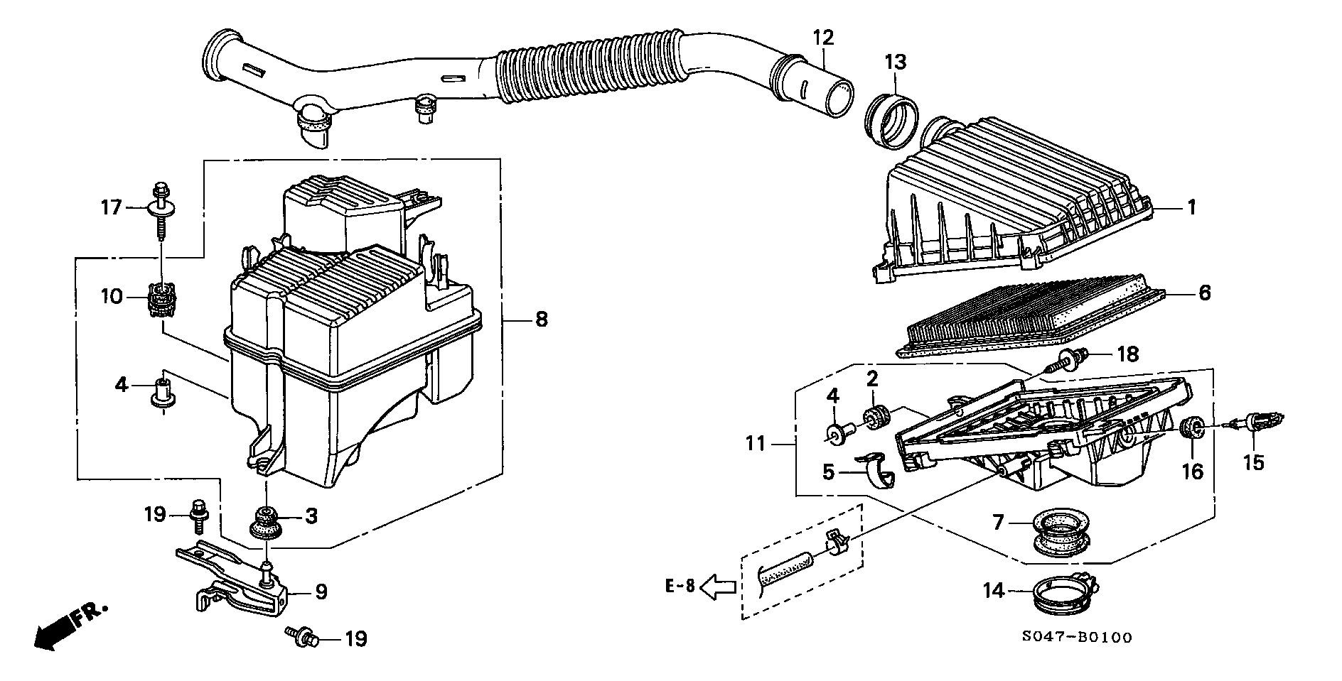 Mitsubishi 17220P2A005 - Hava filtri furqanavto.az