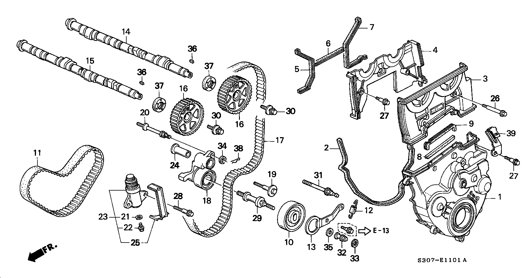 ACURA 13405-PT0-004 - BELT, BALANCER TIMING (UNITTA) furqanavto.az