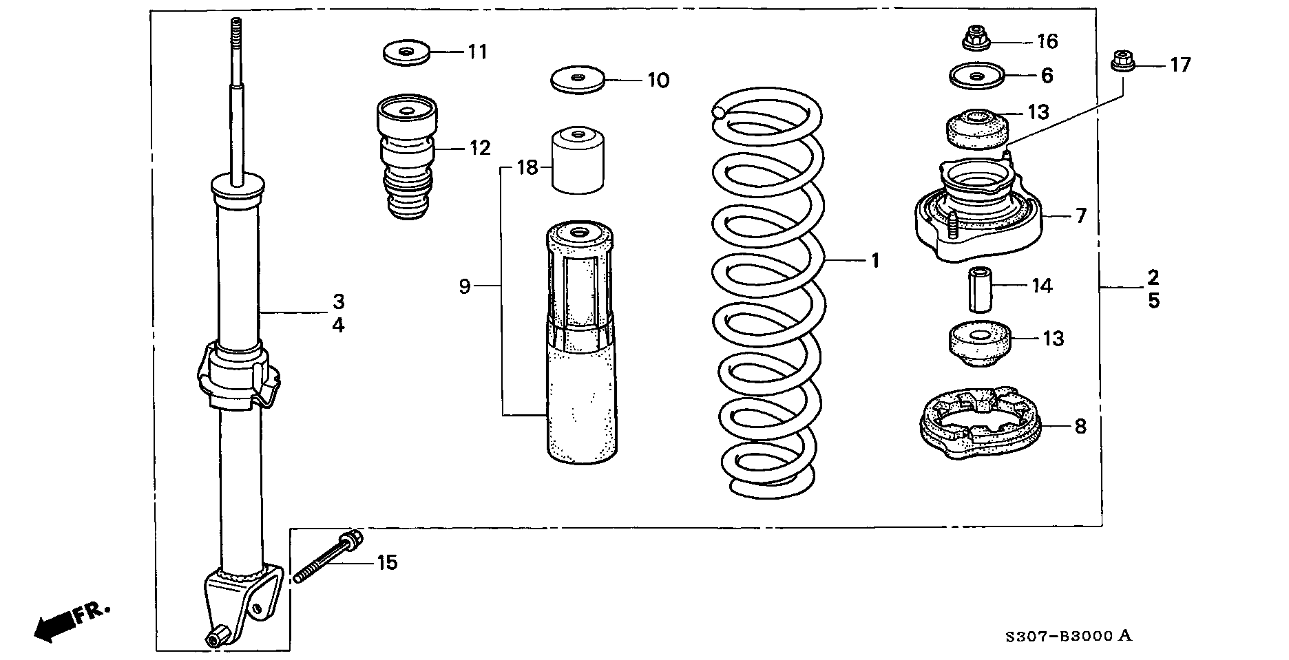 Honda 52612-S30-A01 - Amortizator furqanavto.az