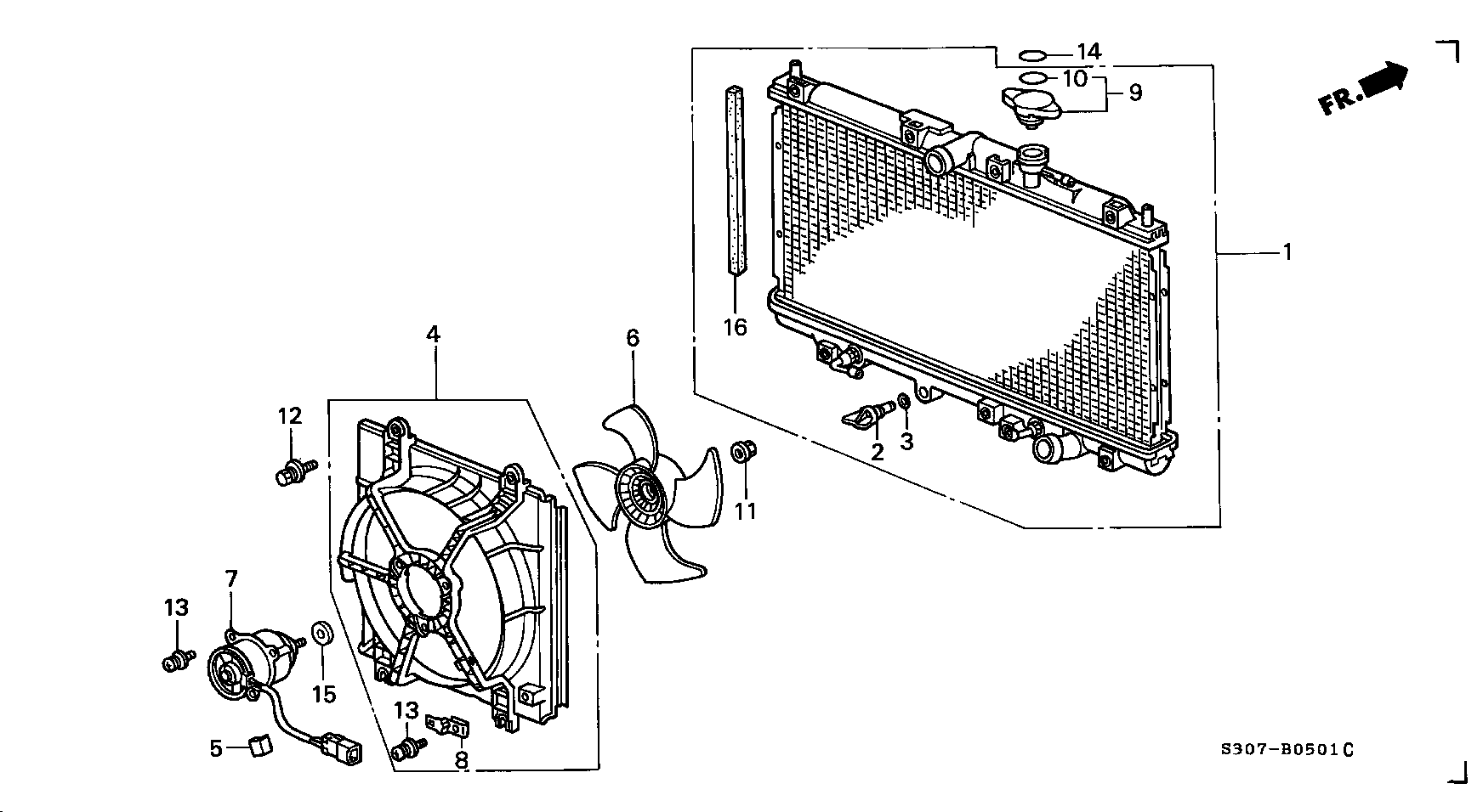 Honda 19045PT0004 - Mühürləmə qapağı, radiator furqanavto.az