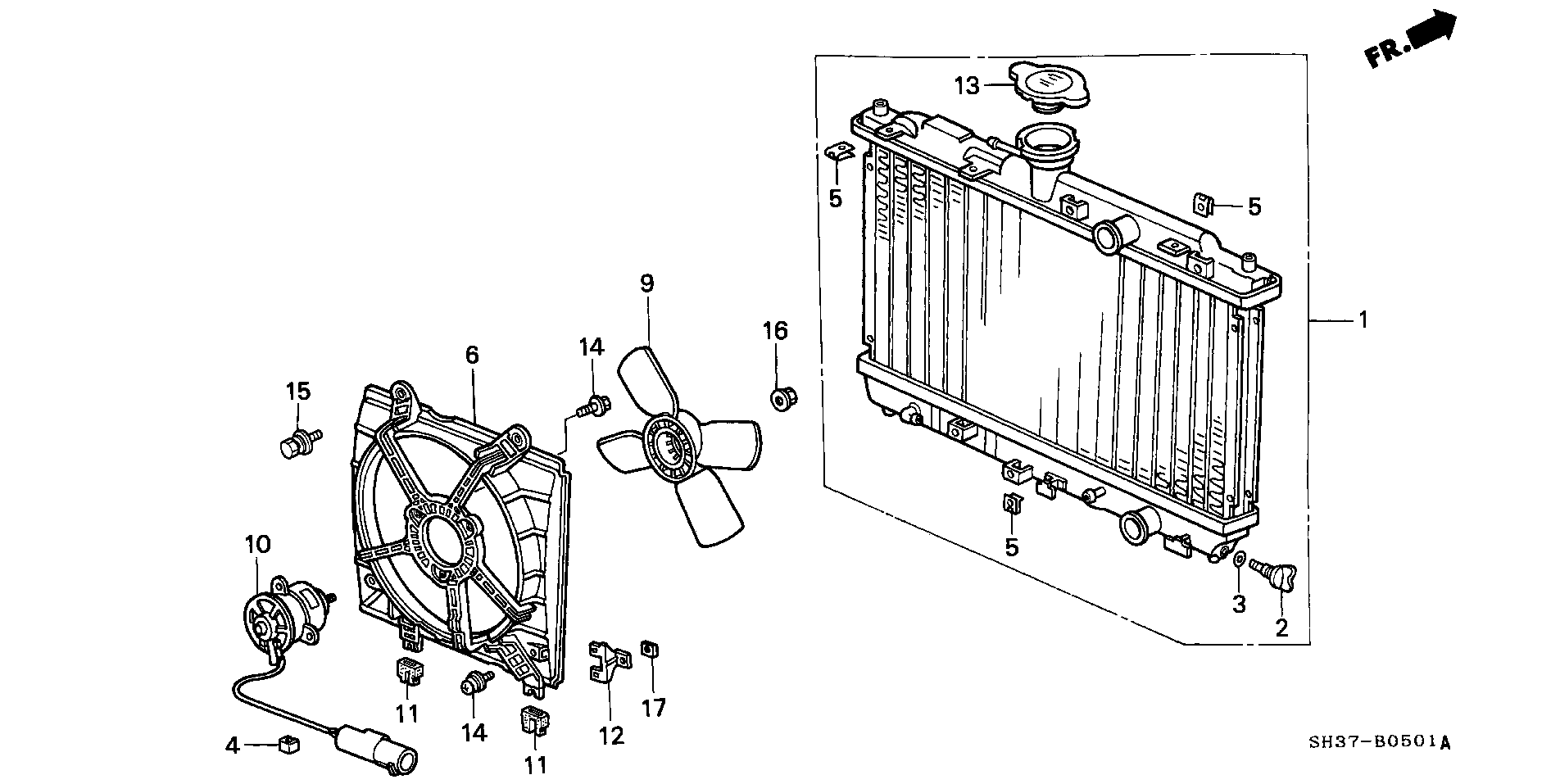 Honda 19045PM3003 - Mühürləmə qapağı, radiator www.furqanavto.az