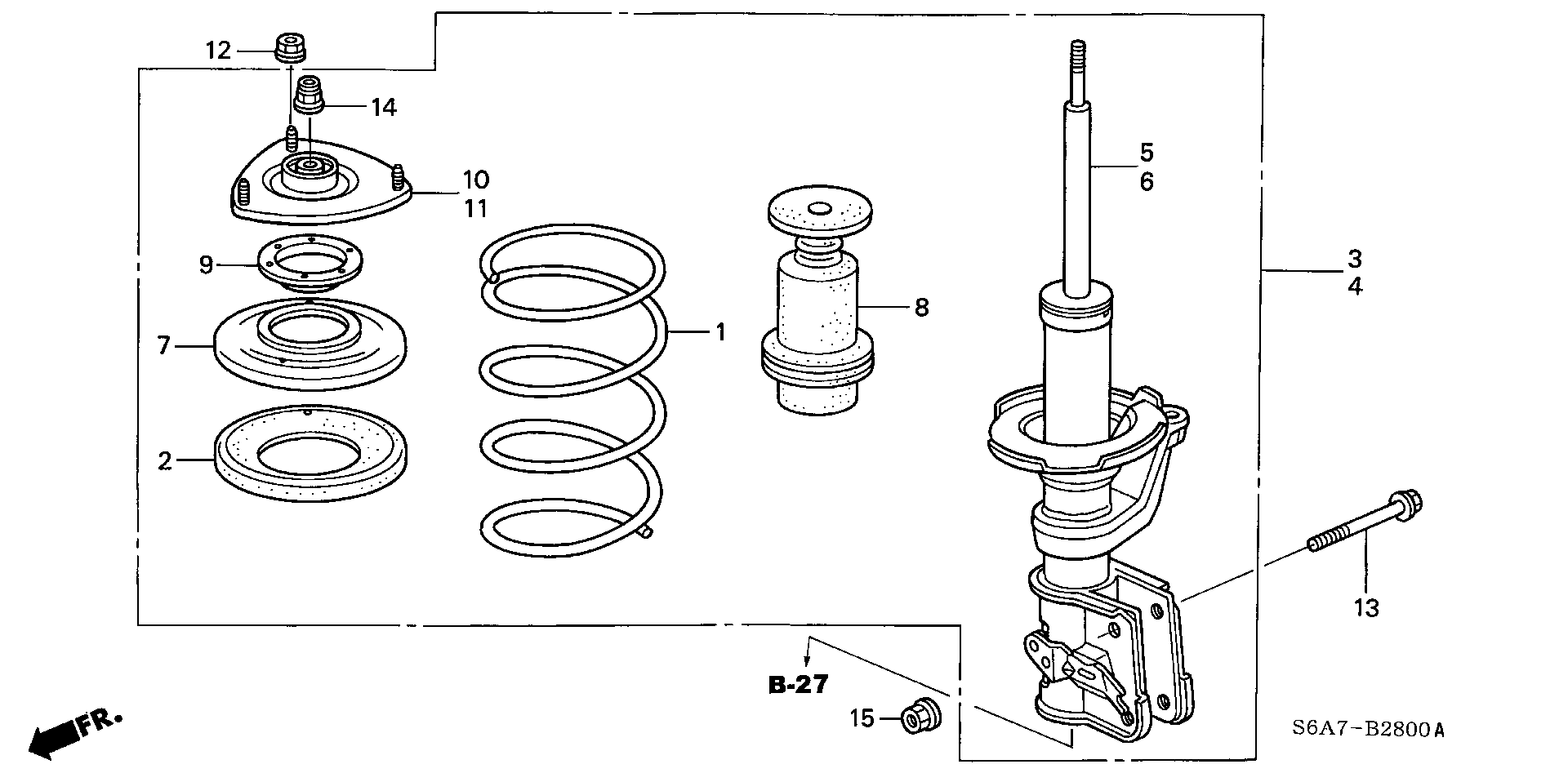 Honda 51925-S6A-014 - Üst Strut Montajı furqanavto.az