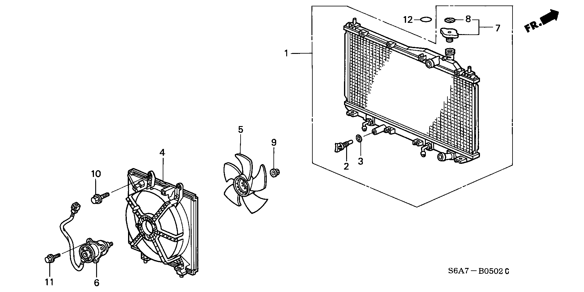 Honda 19045PMAE01 - Mühürləmə qapağı, radiator furqanavto.az