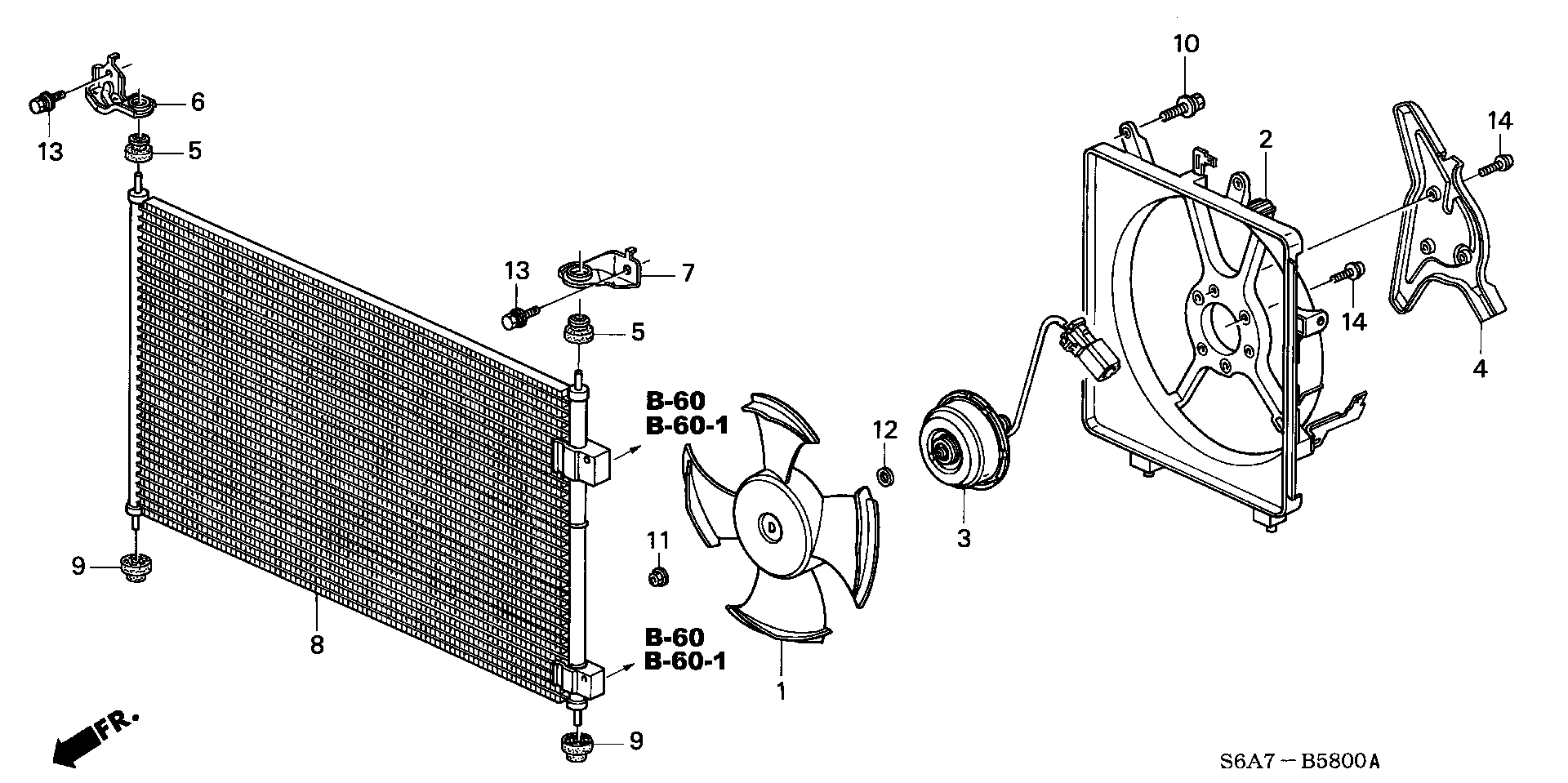 Honda 38616PLCJ01 - Fan, kondisioner, kondisioner furqanavto.az