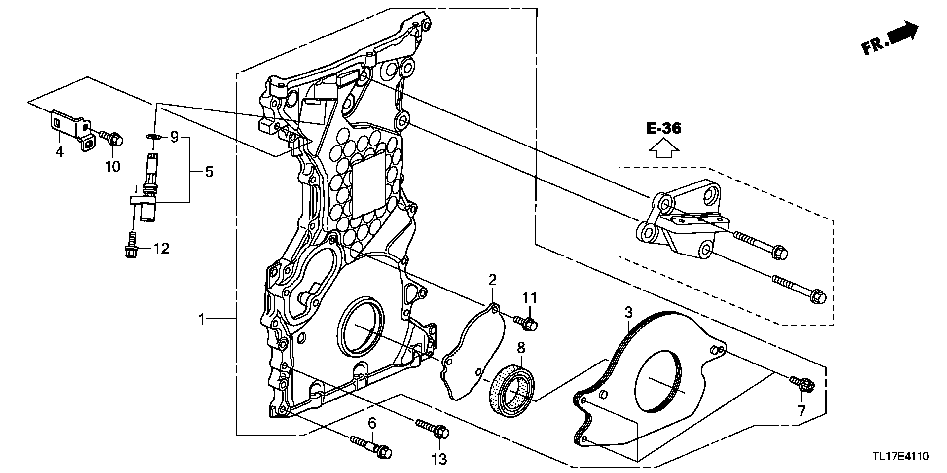 Honda 91333-PNA-003 - Conta, suqəbuledici manifold www.furqanavto.az