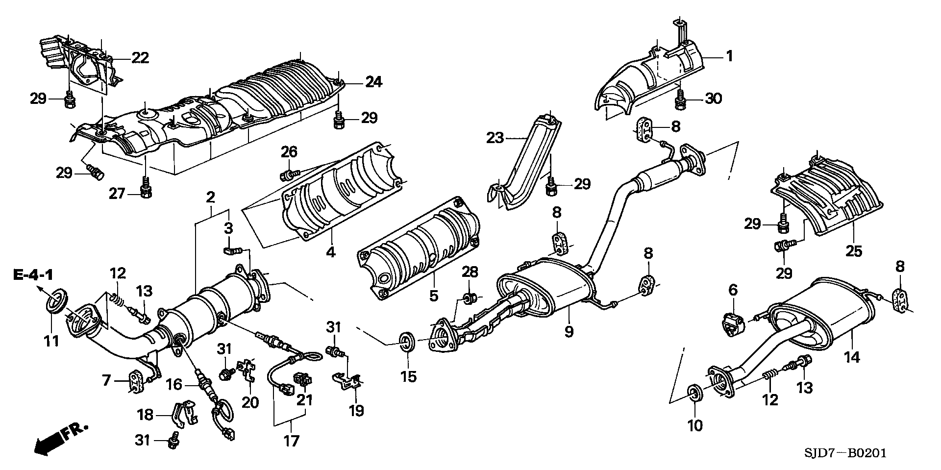 Honda 18215SL5A00 - Dəstək kol, stabilizator furqanavto.az