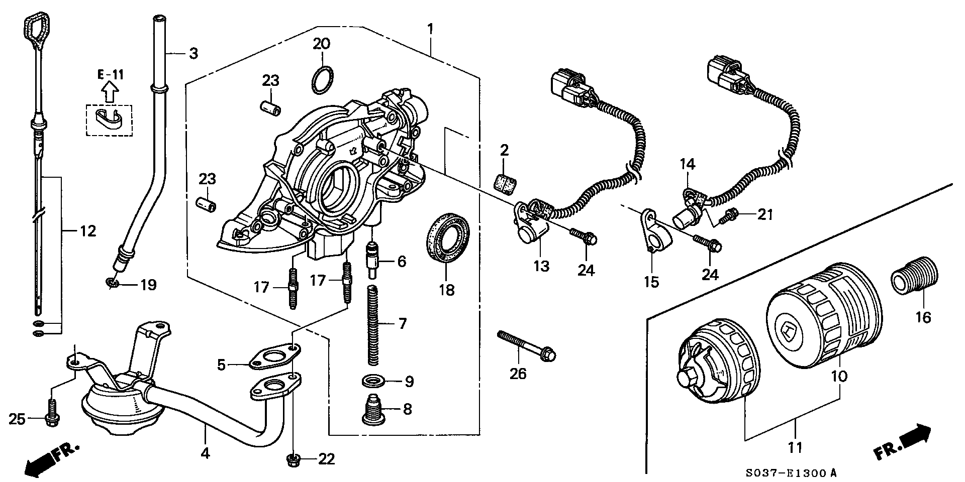 Honda 91308-PK1-003 - Conta, suqəbuledici manifold furqanavto.az