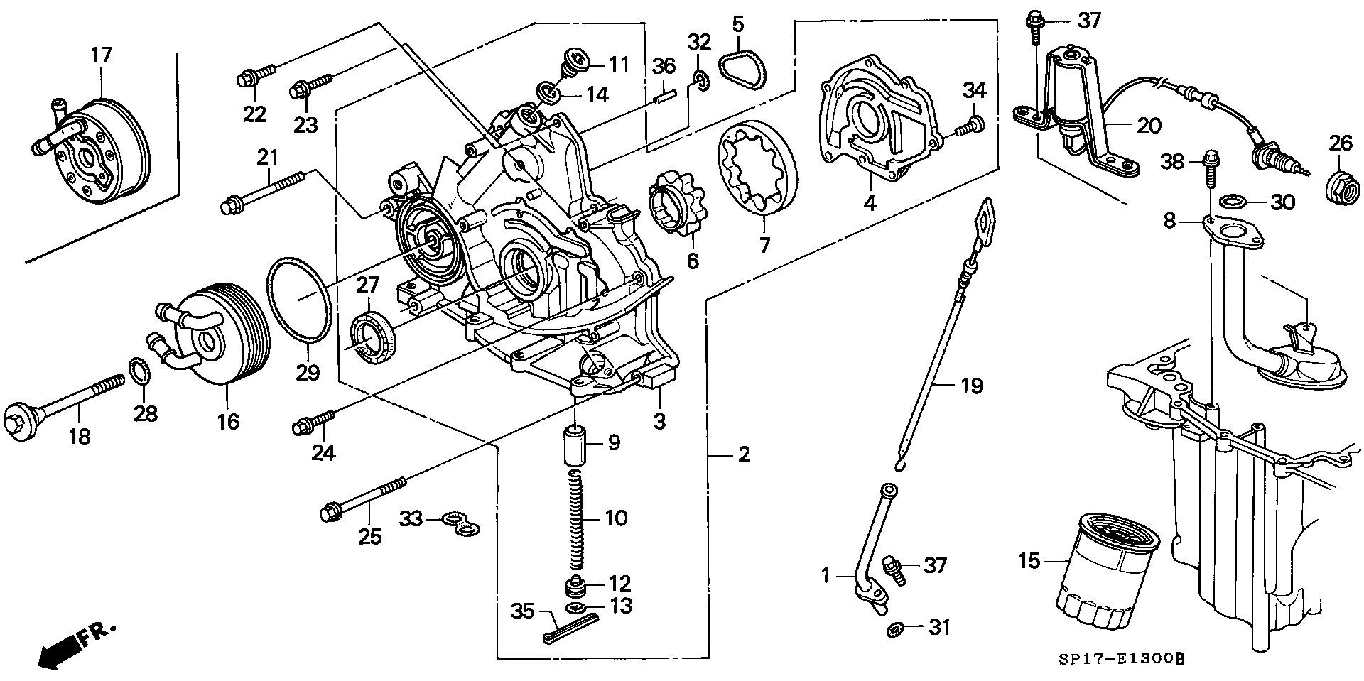 ACURA 15400PL2305 - Yanacaq filtri furqanavto.az