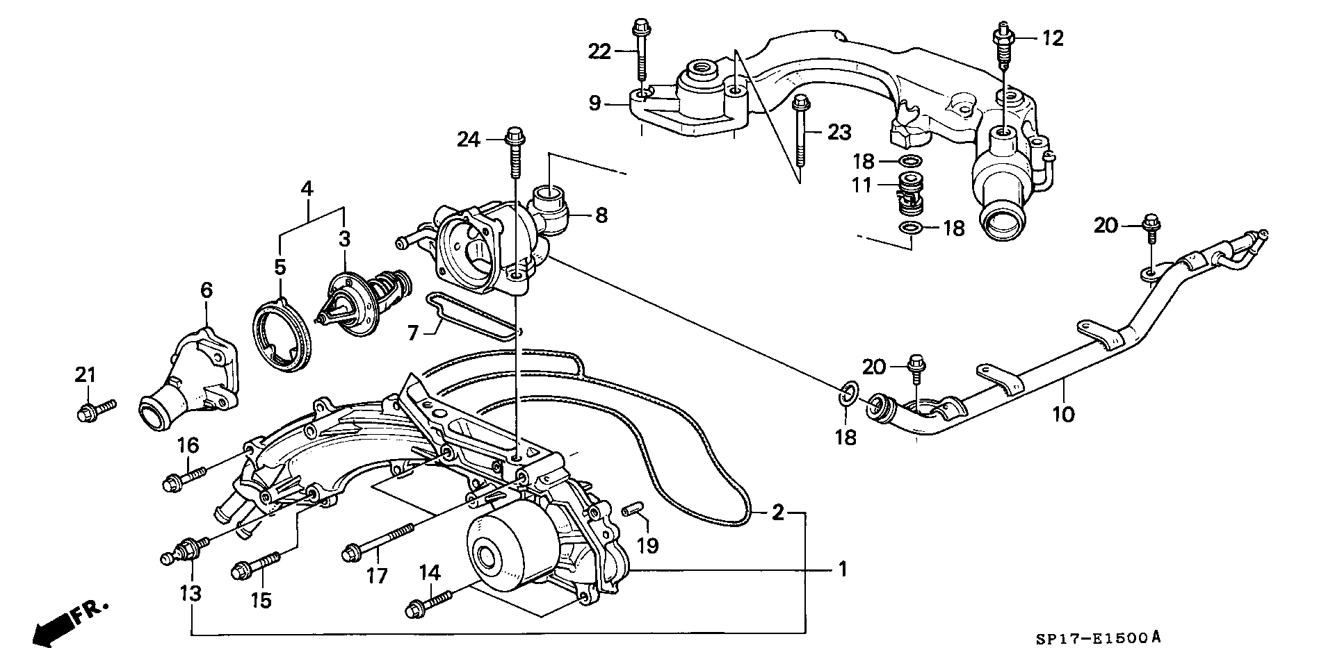 Honda 19200-PY3-000 - Su nasosu furqanavto.az