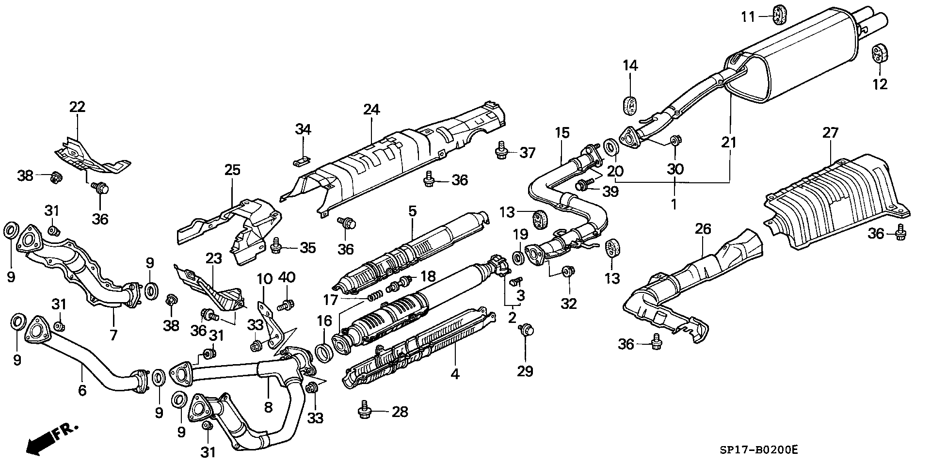 Honda 18215-SP0-J00 - Dəstək kol, stabilizator furqanavto.az