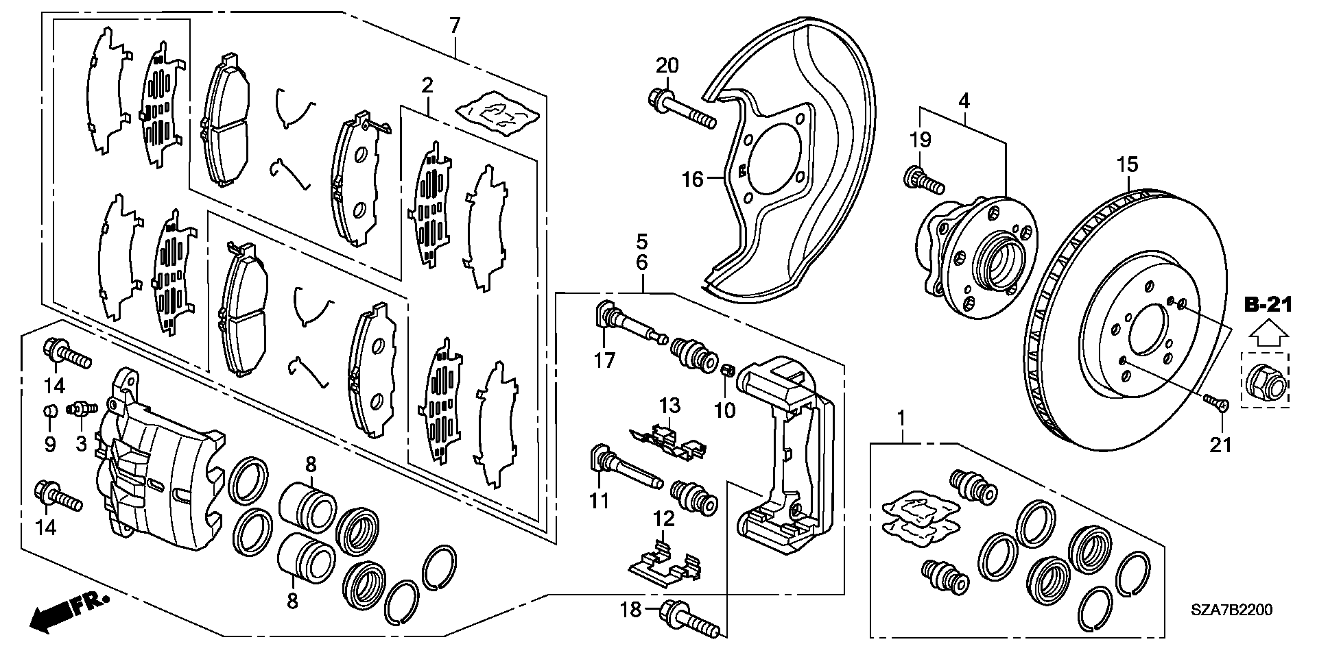 Honda 45018SZAA00 - Əyləc kaliperi furqanavto.az