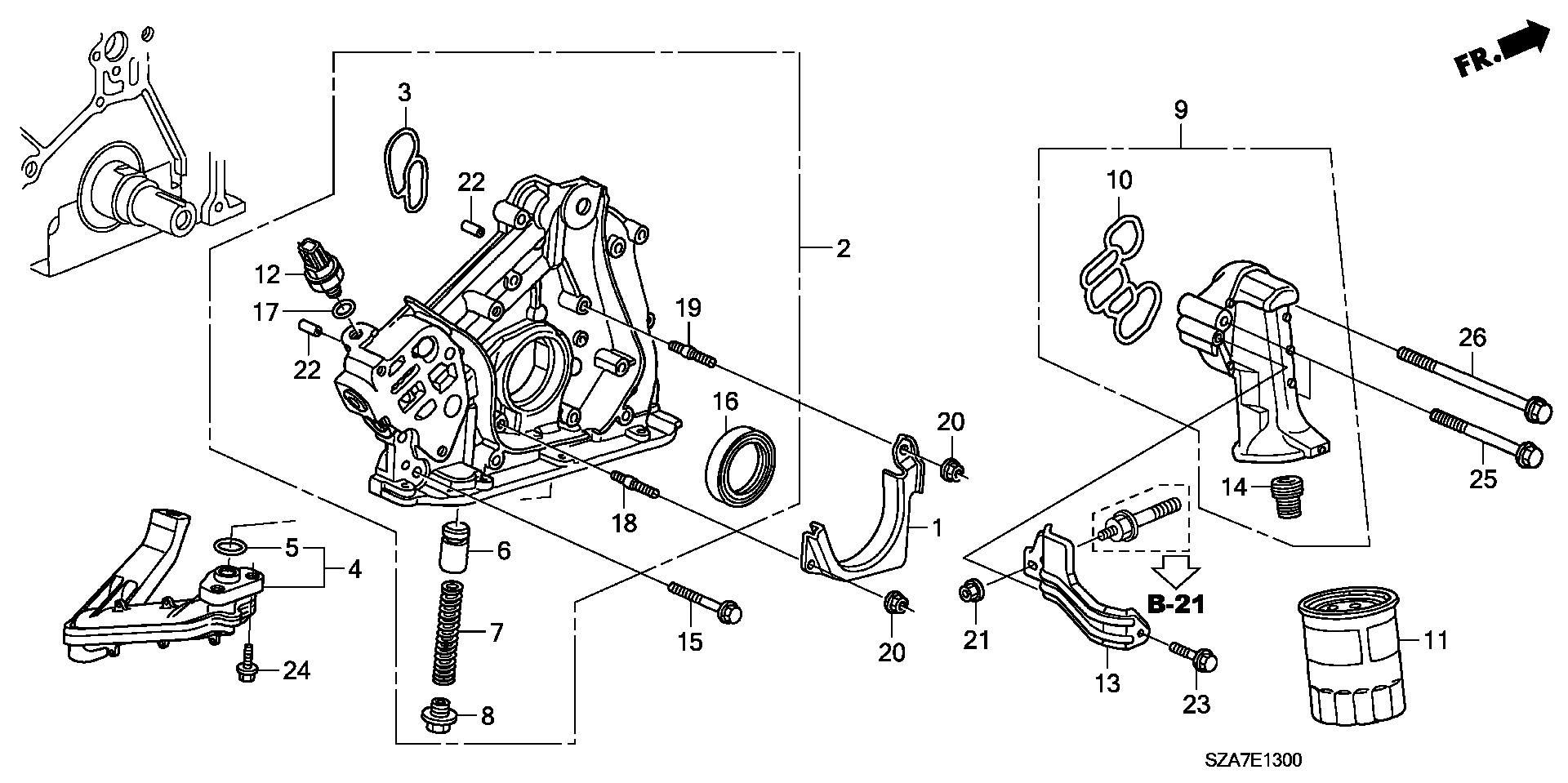 Honda 91319R70A01 - Conta, suqəbuledici manifold furqanavto.az