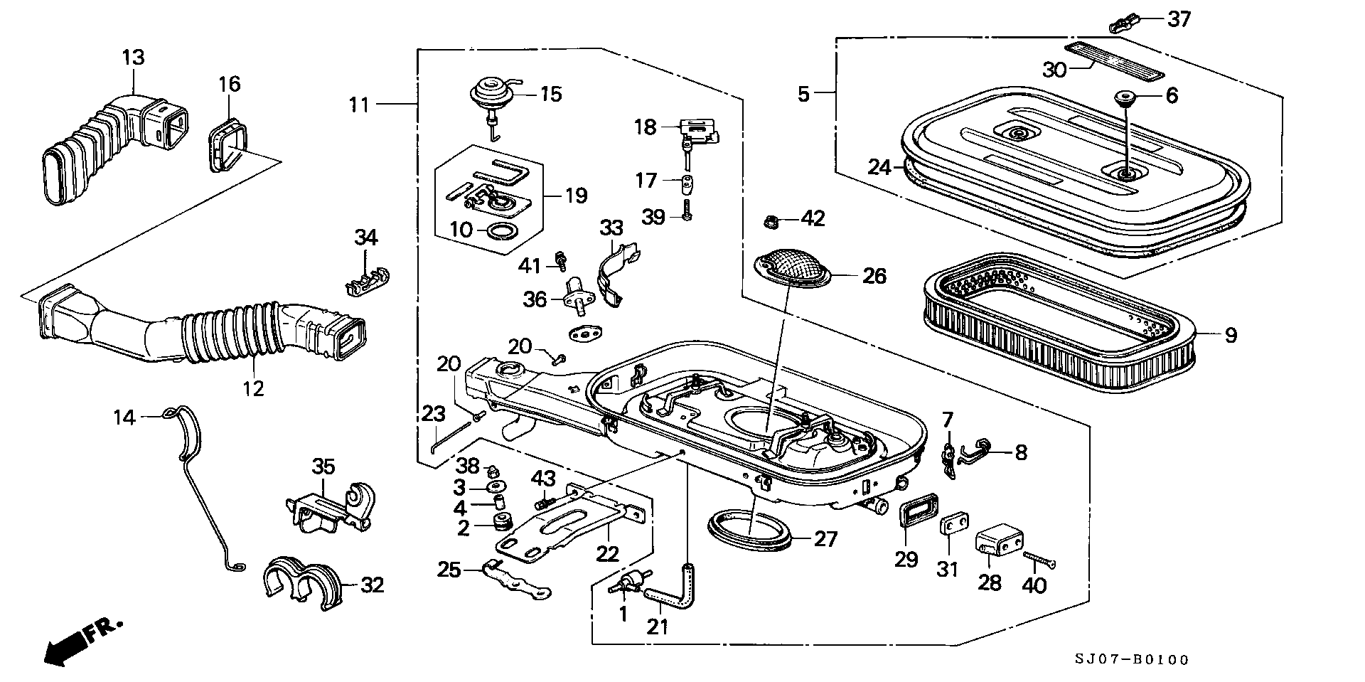 Honda 17220-PH4-661 - Hava filtri furqanavto.az