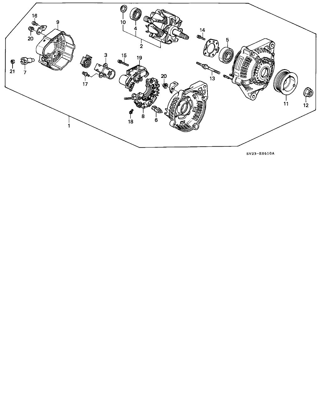 Honda 31100-P0A-003 - Alternator furqanavto.az