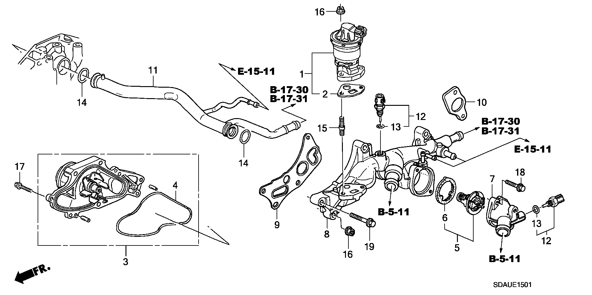 Honda 19301-P8E-A10 - Termostat, soyuducu www.furqanavto.az