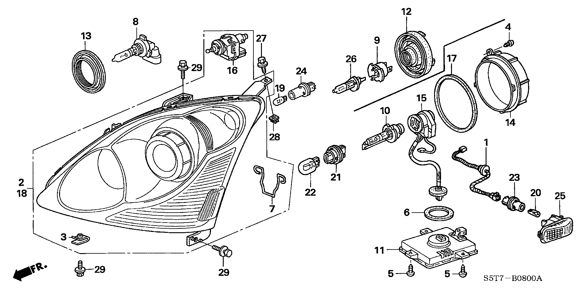 Honda 33115-S84-A01 - Lampa, duman işığı furqanavto.az