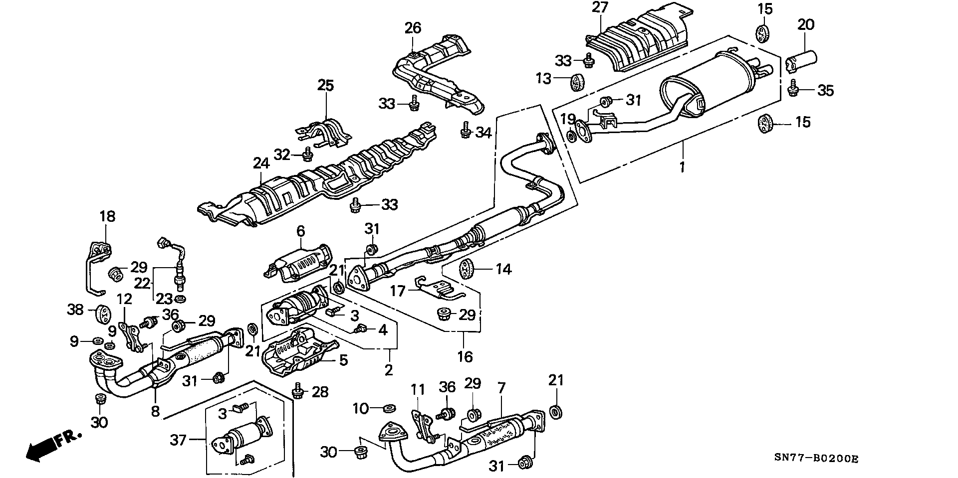 Chevrolet 18215SN7A60 - Saxlama braketi, səsboğucu furqanavto.az