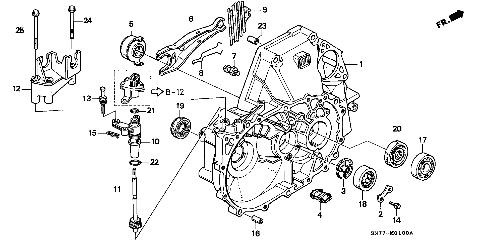 Honda 22810-PX5-J02 - Debriyajın buraxılması üçün rulman furqanavto.az