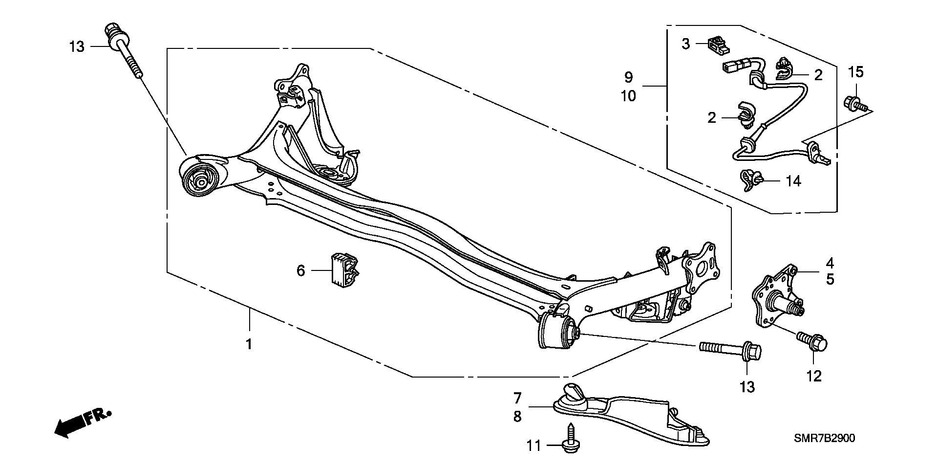 Honda 57470 SMG E02 - Sensor, təkər sürəti furqanavto.az