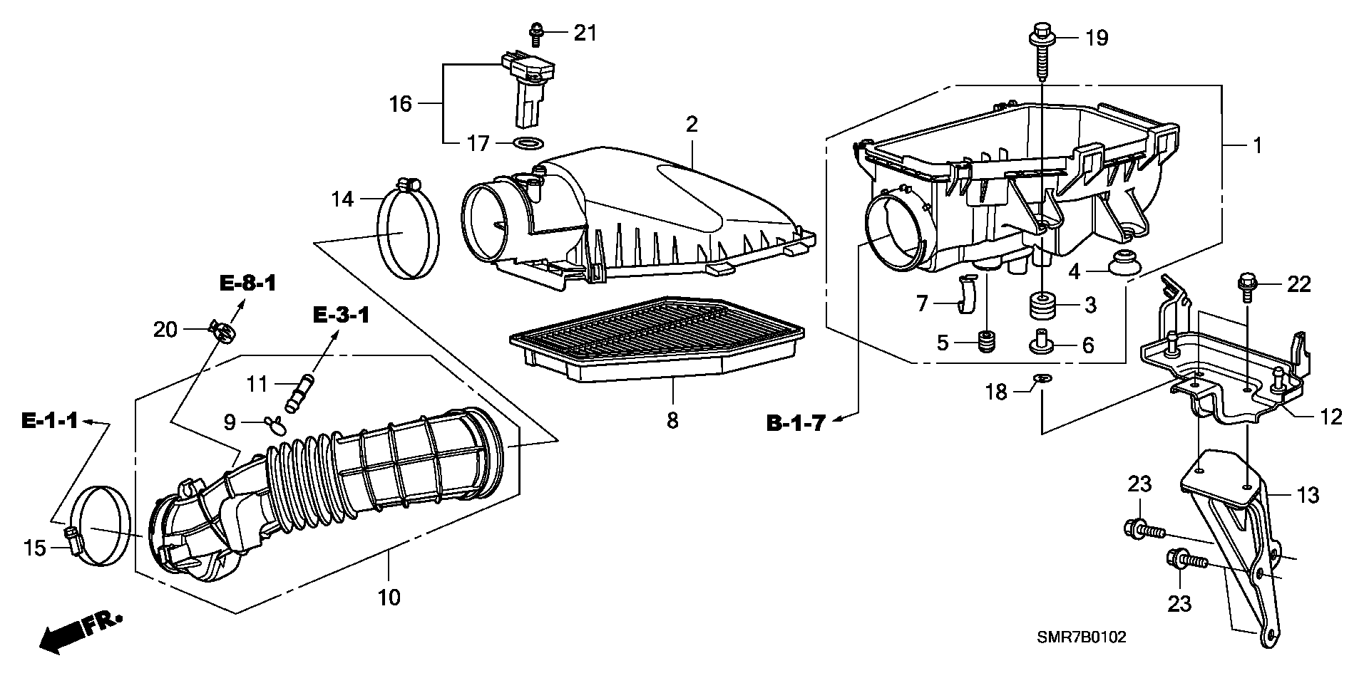 Honda 17220-RSP-G00 - Hava filtri furqanavto.az