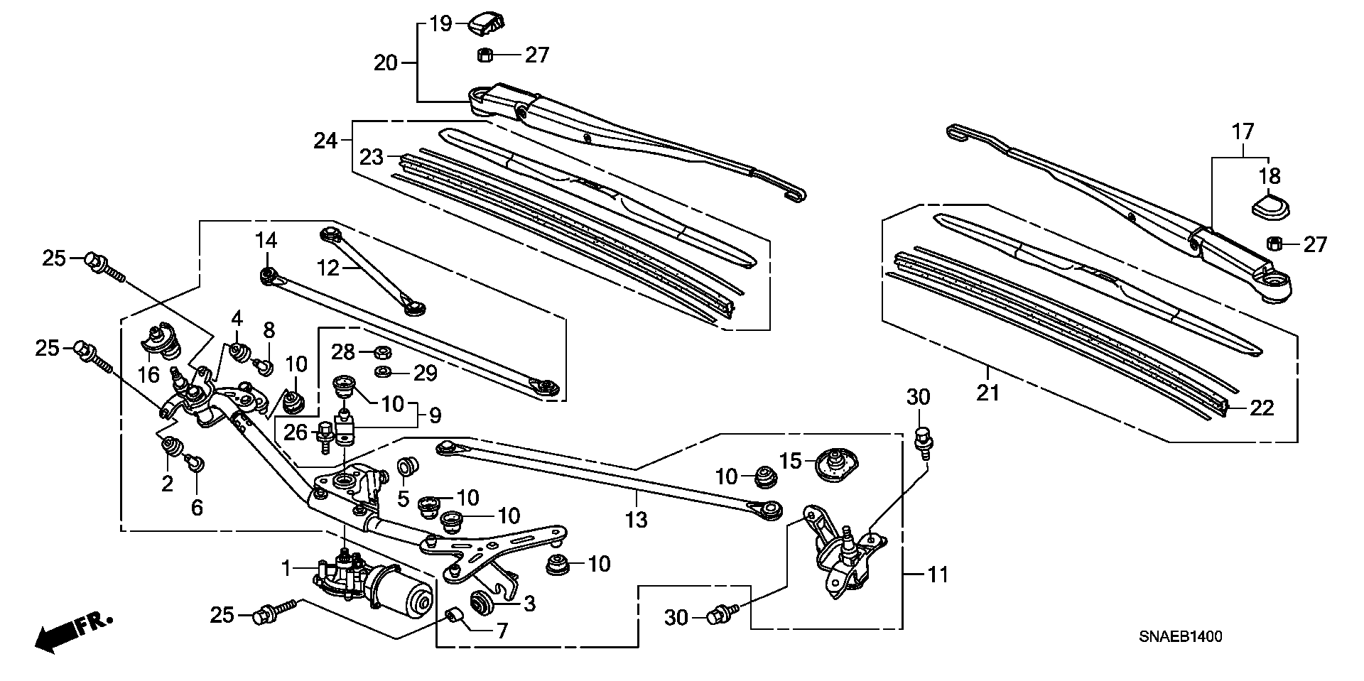 Honda 76630SNAA11 - Sülən Bıçağı furqanavto.az