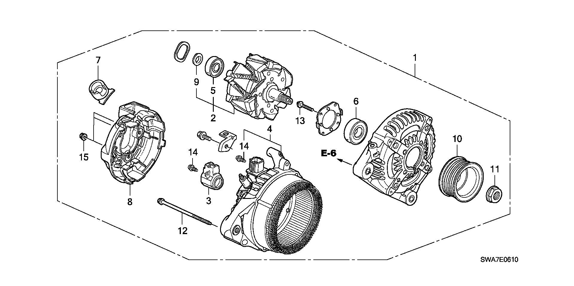 Honda 31100-RZP-G01 - Alternator furqanavto.az