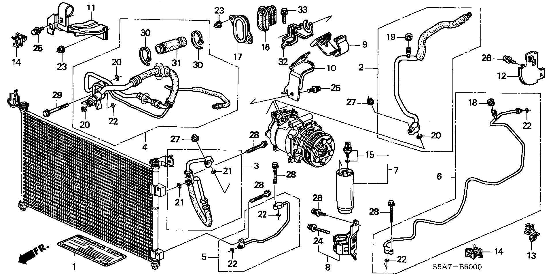 Honda 80351S0D003 - Quruducu, kondisioner furqanavto.az