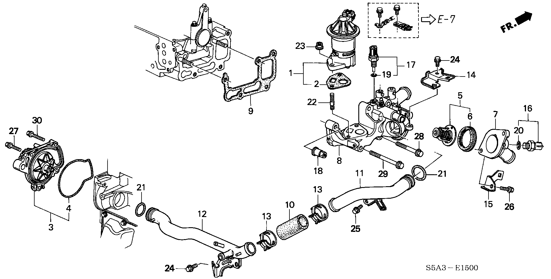 Honda 19301-PAA-306 - Termostat, soyuducu furqanavto.az