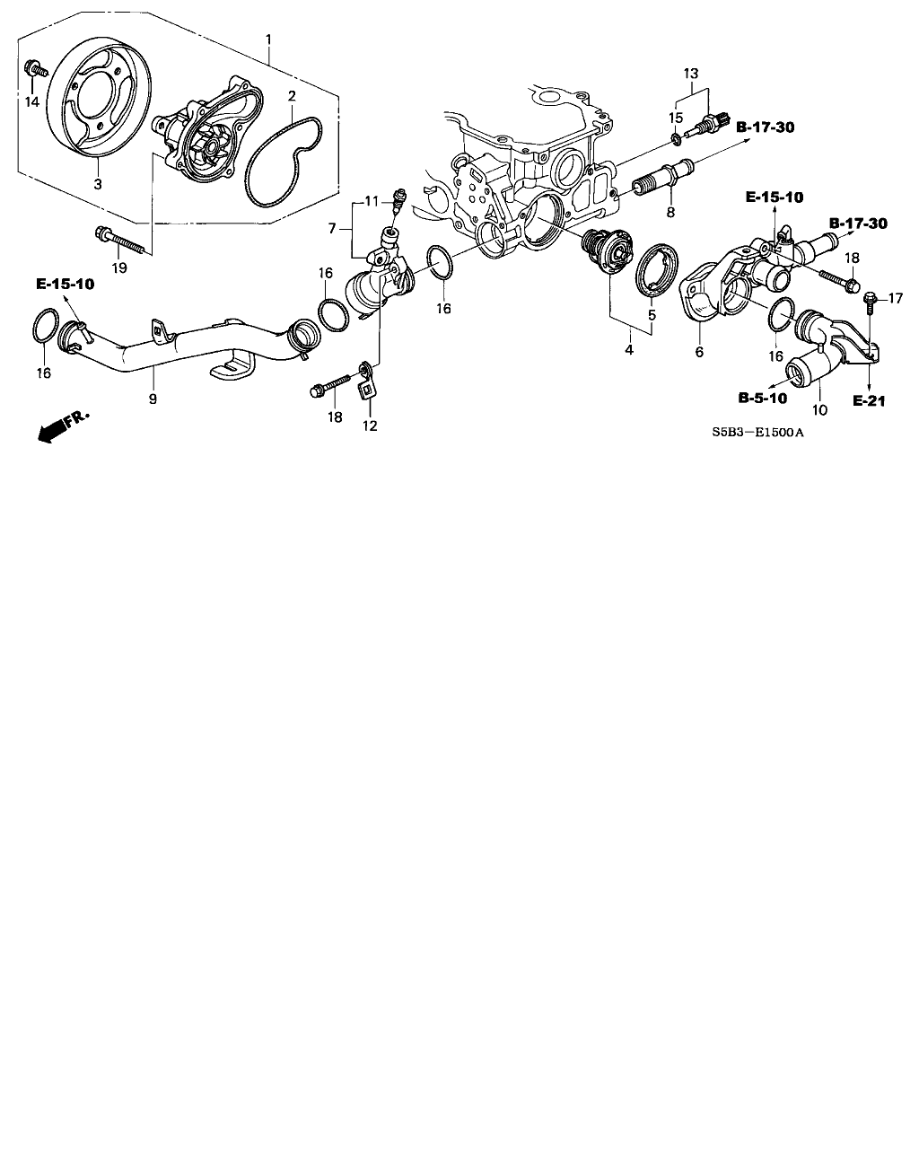 Honda 91314-634-000 - Conta, suqəbuledici manifold furqanavto.az