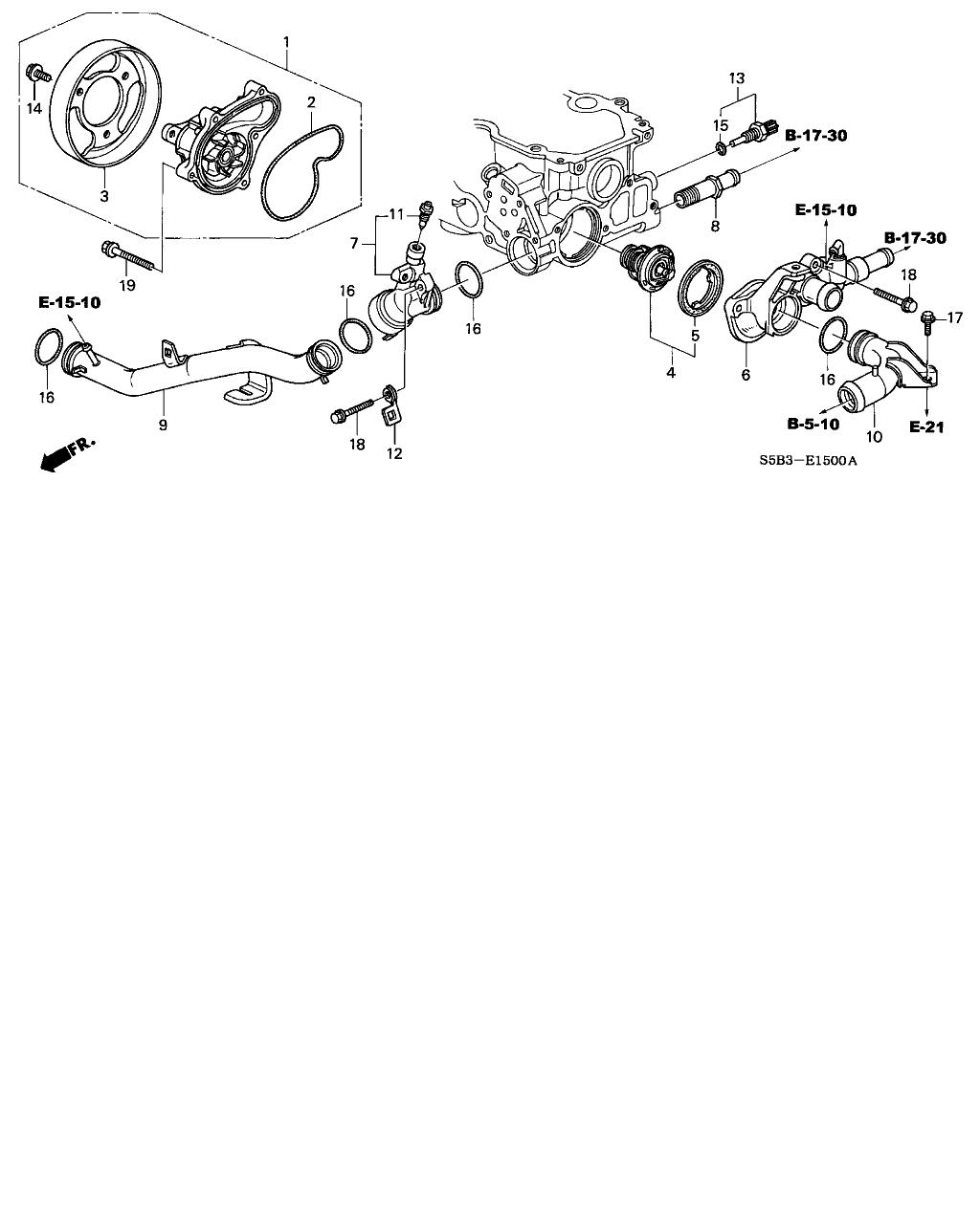 Honda 91314-634-000 - Conta, suqəbuledici manifold www.furqanavto.az