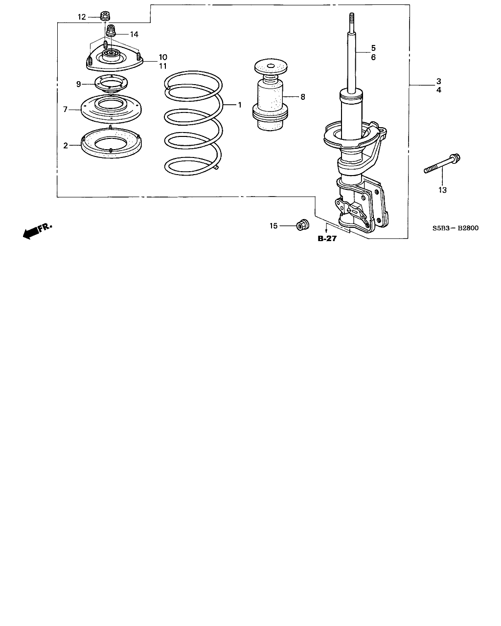 Honda 51925-S5A-751 - Üst Strut Montajı furqanavto.az