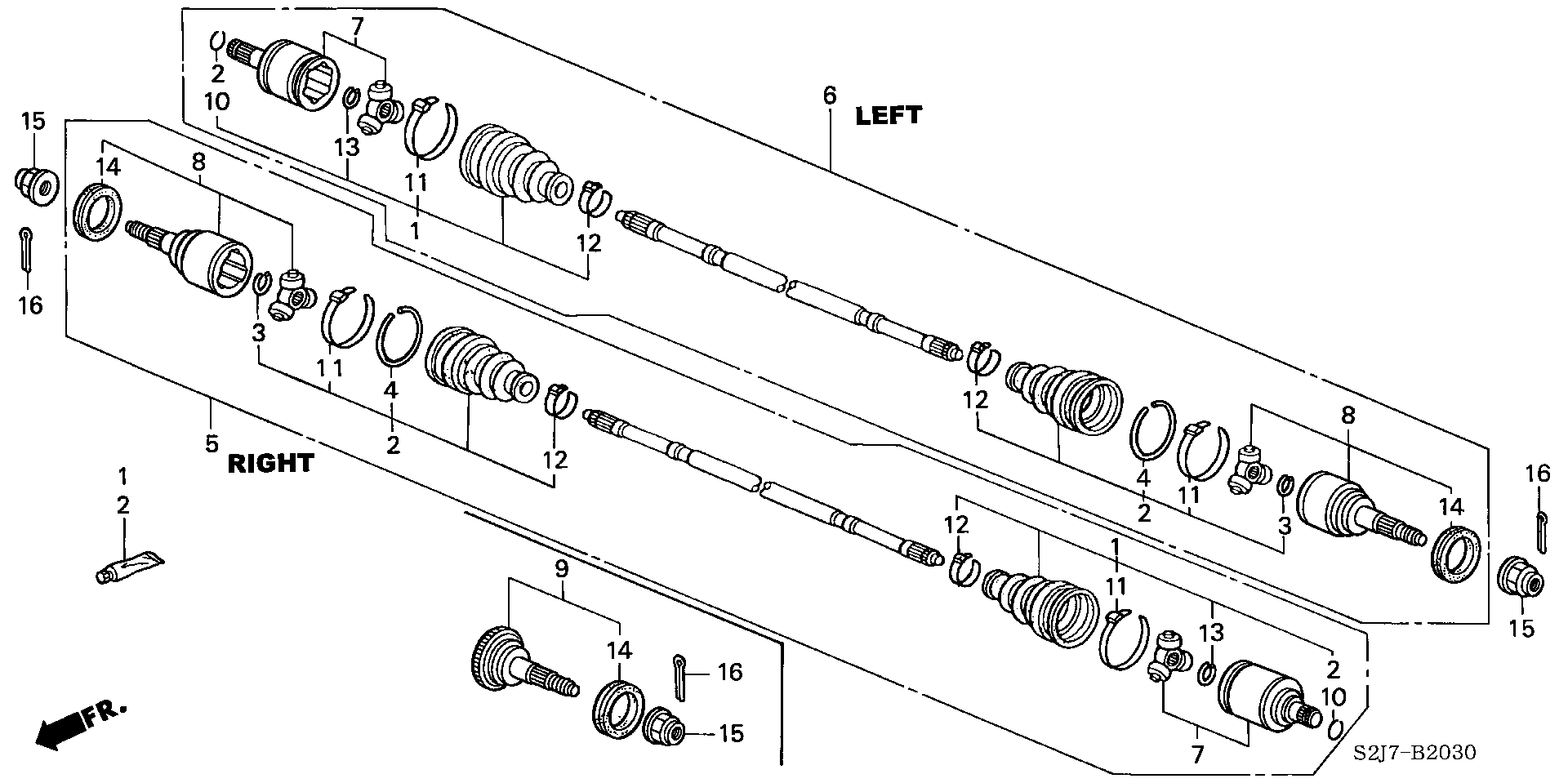 Honda 42320-S2L-003 - Birgə, ötürücü val furqanavto.az