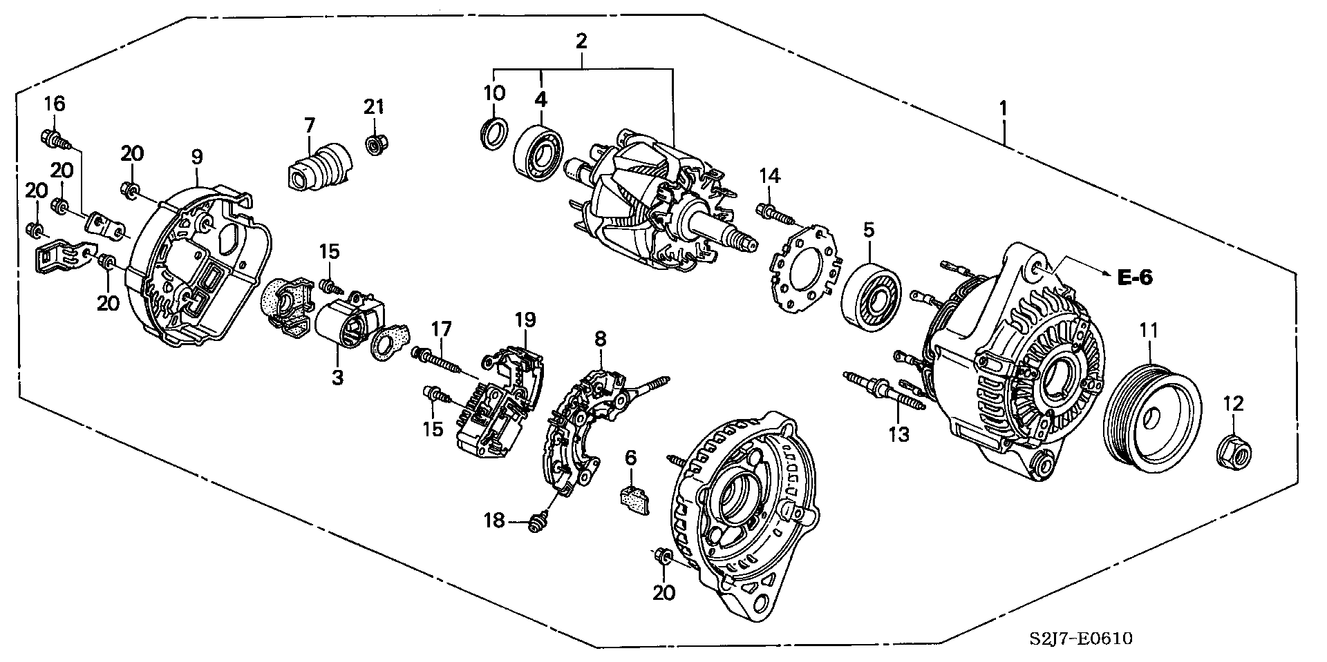 Honda 31 100-PEM-G01 - Alternator furqanavto.az