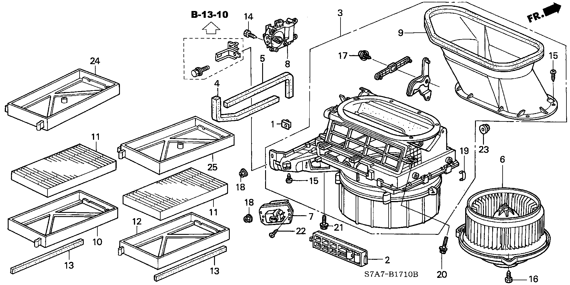 Honda 80292-S7A-003 - Filtr, daxili hava furqanavto.az