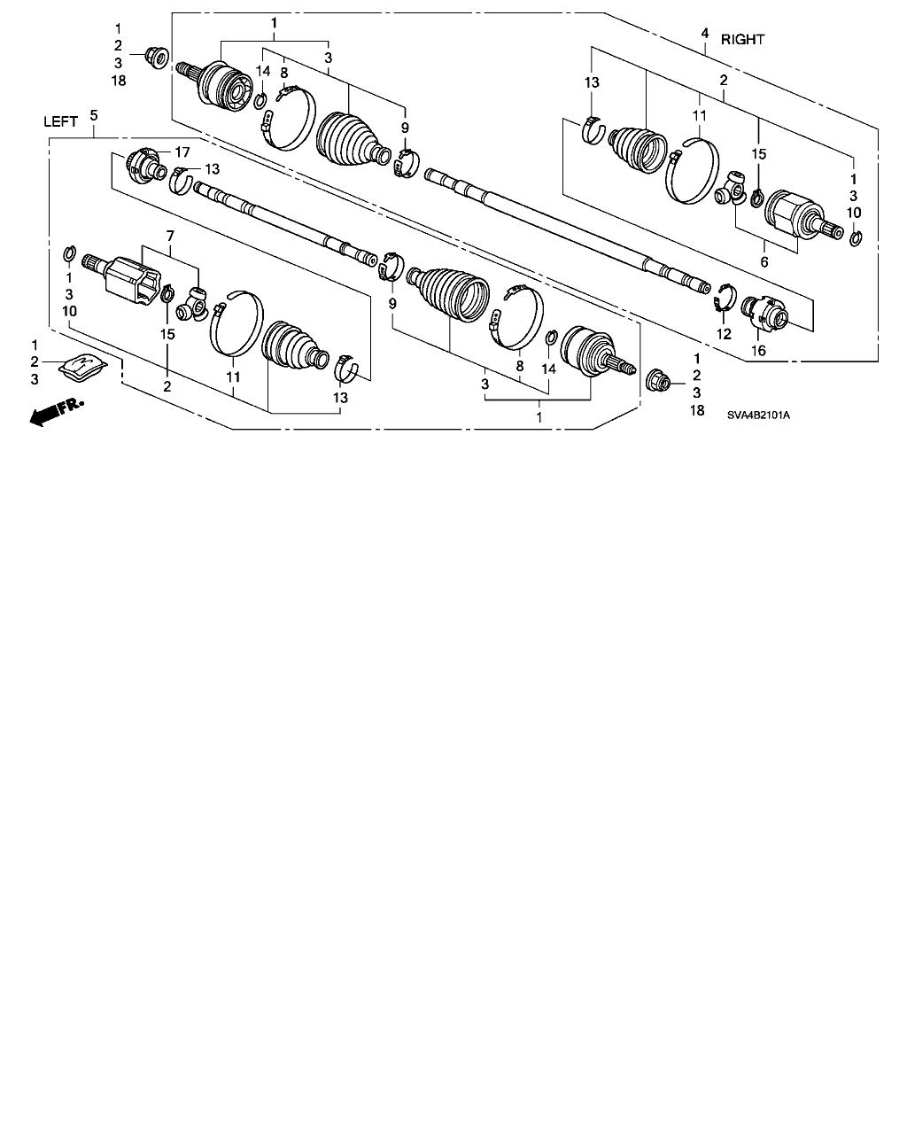 Honda 44310-SNE-A11 - Körük, sürücü val furqanavto.az