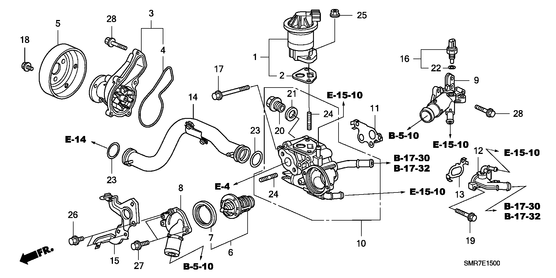 Honda 19224-RNA-A01 - Su nasosu furqanavto.az