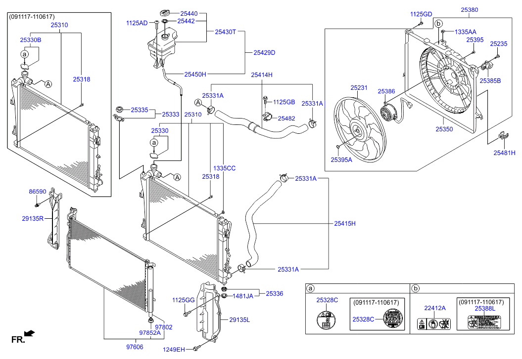 KIA 253303K000 - Mühürləmə qapağı, radiator www.furqanavto.az