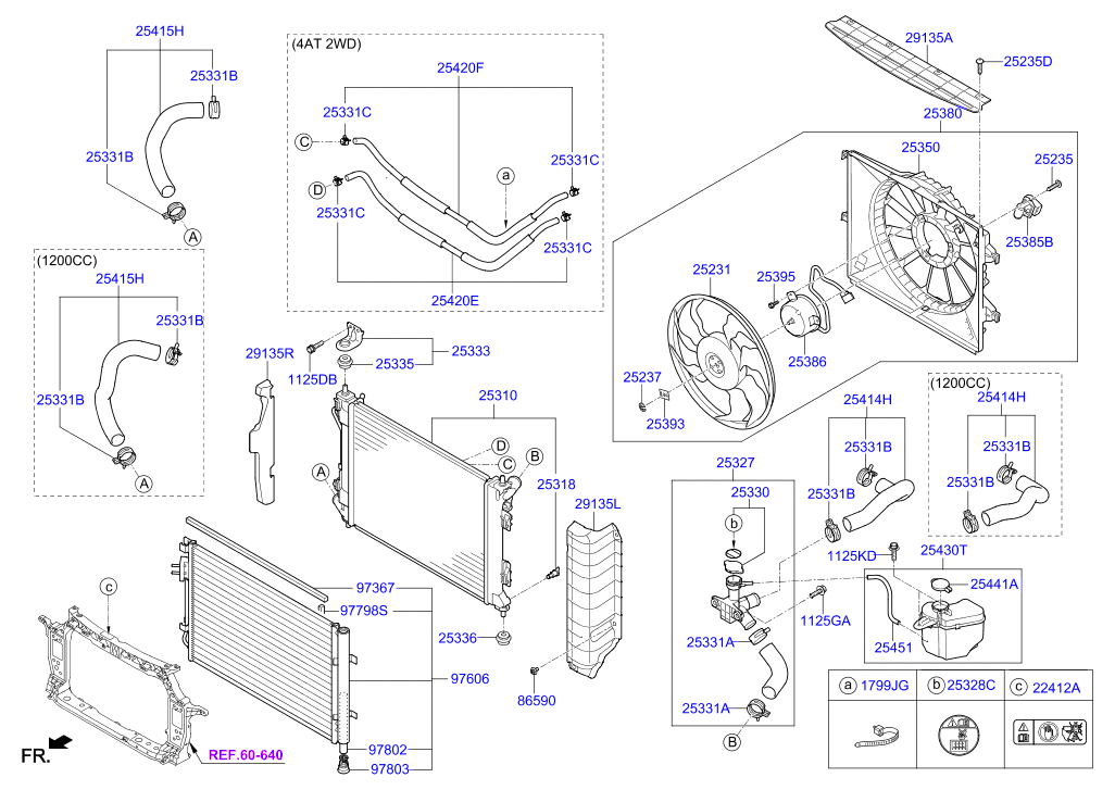 Hyundai 253100U050 - Radiator, mühərrikin soyudulması furqanavto.az