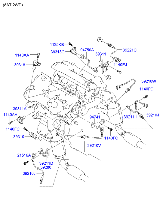 Hyundai 39318-3C100 - Sensor, krank mili nəbzi furqanavto.az