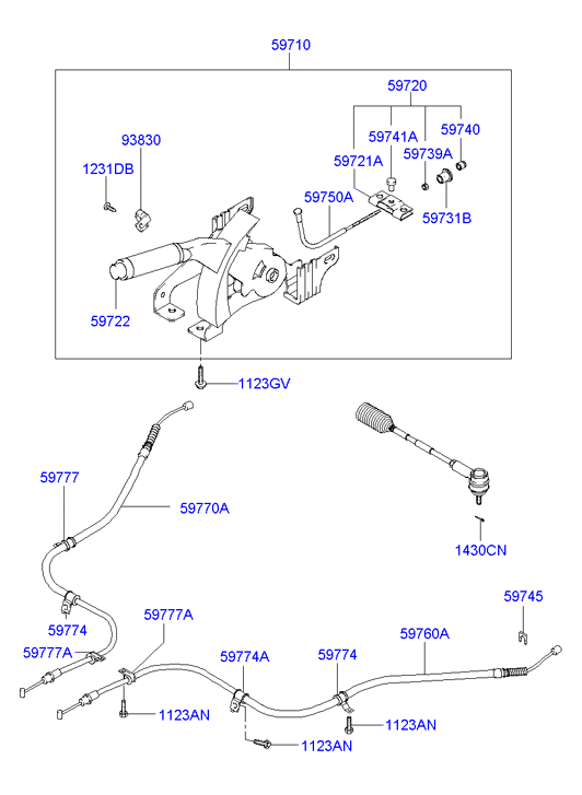 Hyundai 59777-2D010 - Kabel, dayanacaq əyləci furqanavto.az