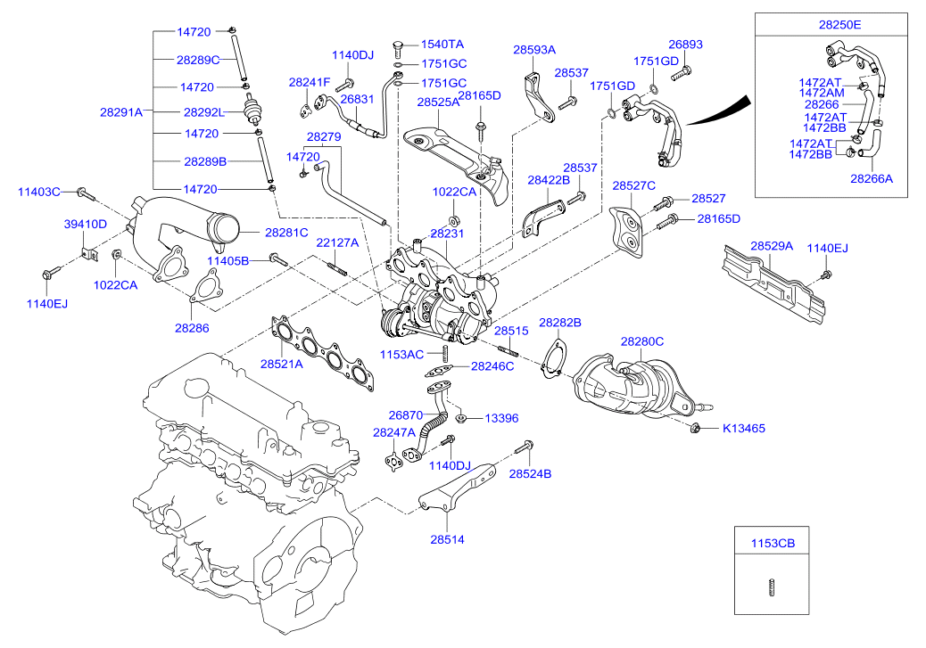 Hyundai 282312B700 - Şarj cihazı, doldurma sistemi furqanavto.az