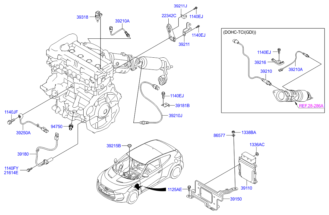 KIA 39210 2B270 - Lambda Sensoru furqanavto.az