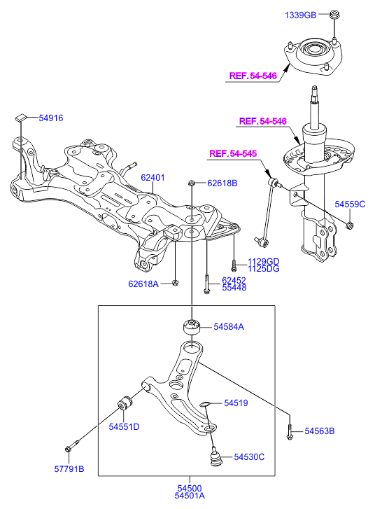 Land Rover 54584-3X000 - Nəzarət Kolu / Arxa Qol furqanavto.az