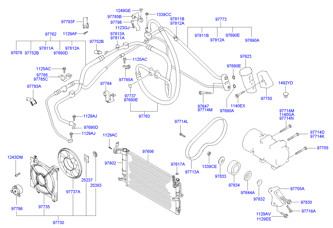 Hyundai 977352D000 - Fen, radiator furqanavto.az