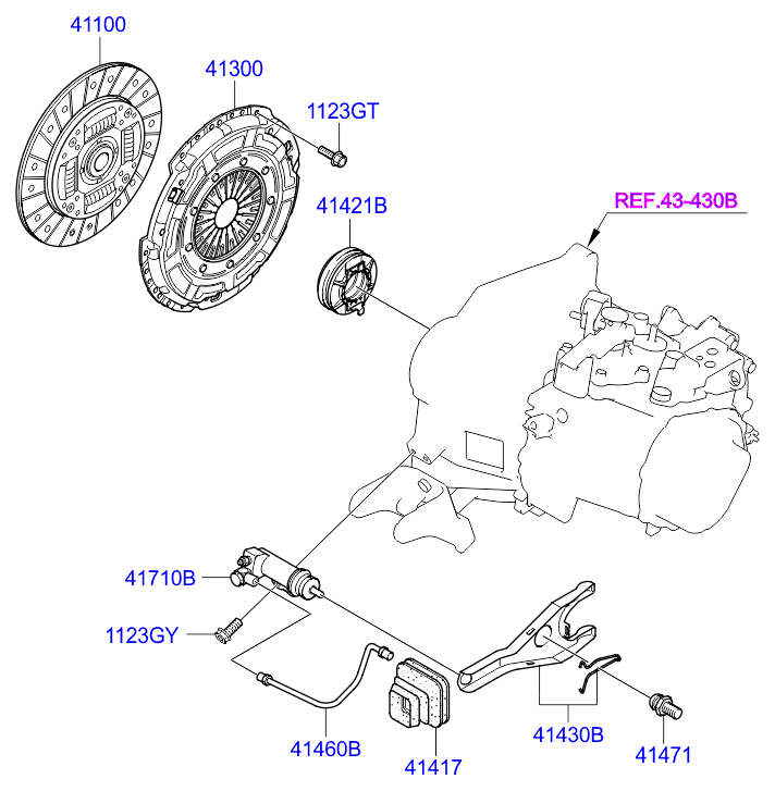 Hyundai 41100-26010 - Debriyaj diski furqanavto.az