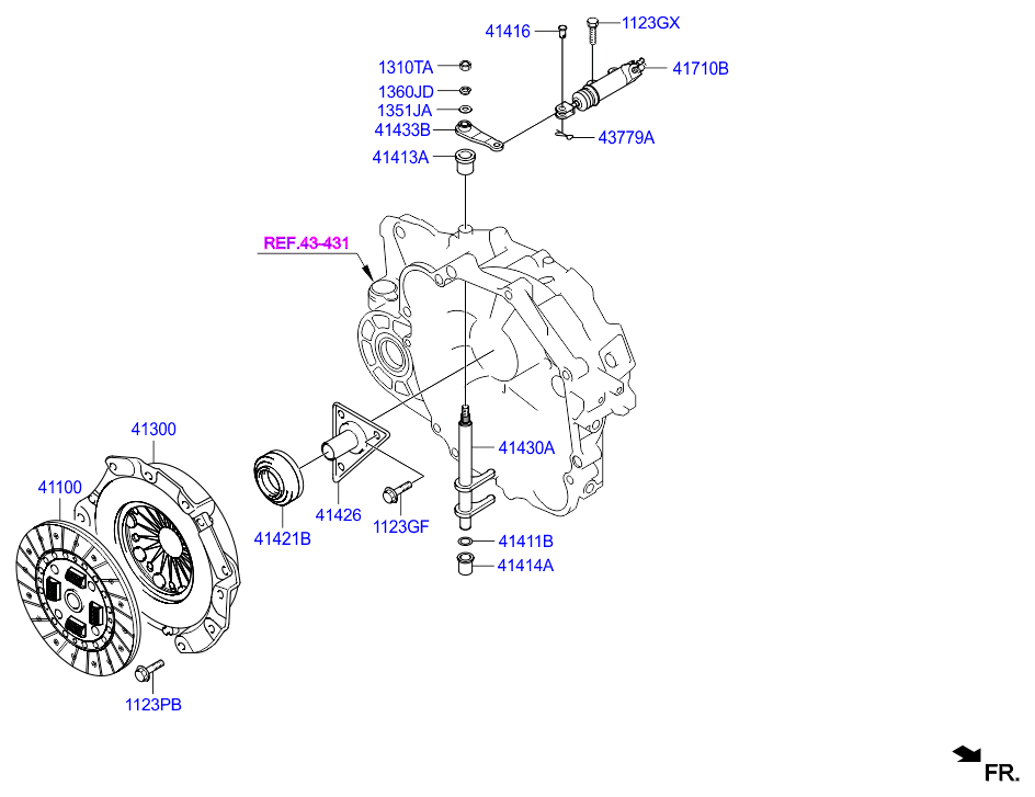 Hyundai 41100-39266 - Debriyaj diski furqanavto.az